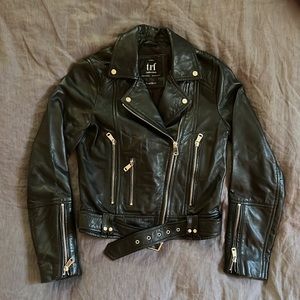Zara Leather Jacket - Black XS